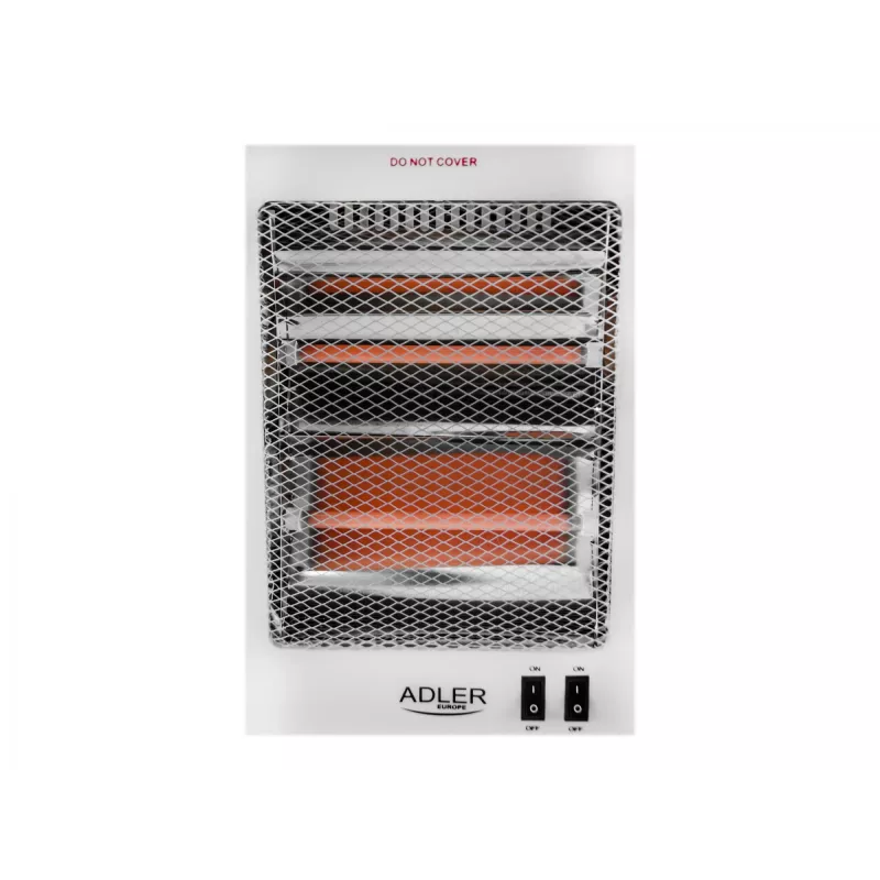 Adler AD 7709 Halogeninis šildytuvas | 800 W | 2 galios lygiai | Baltas