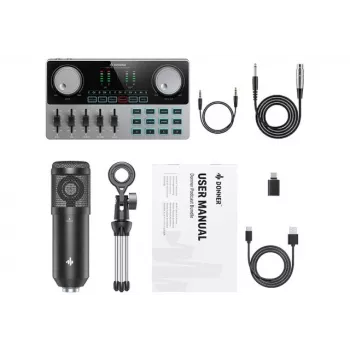 Donner Podcast Starter Kit - pradinis rinkinys podcast'ams
