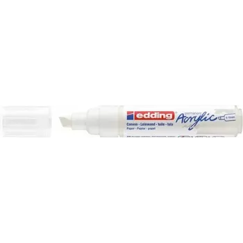 Akrilinis markeris Edding 5000 Broad White Chisel Tip 1 vnt.