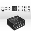 Ethernet mini jungiklis QOLTEC 52293 1x4 RJ45, 1 įėjimas 4 išėjimai, nevaldomas tinklo skirstytuvas