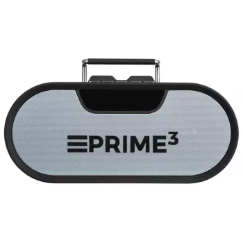 Nešiojamas radijo imtuvas PRIME3 APR81 – FM, 12W RMS, MicroSD, 3600 mAh baterija, pilka