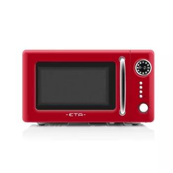 Mikrobangų krosnelė ETA Storio Red Solo – 20 L, 700 W, 5 galingumo lygių, 245 mm padėklas