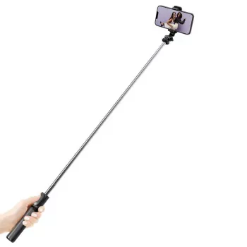 SelfieGo kompaktiška self lazdelė Bluetooth trikojis (20-101 cm) Crong CRGSGL1B