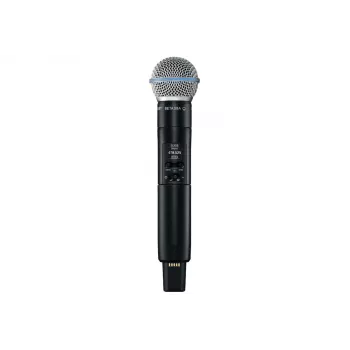 Shure SLXD2/B58=-G59 – belaidis rankinis siųstuvas su Beta®58A kapsule, 470–514 MHz