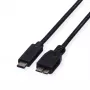 ROLINE USB laidas USB Type C (kištukas) į Micro-USB Type B (kištukas) - 50 cm - juodas (11.02.9005)