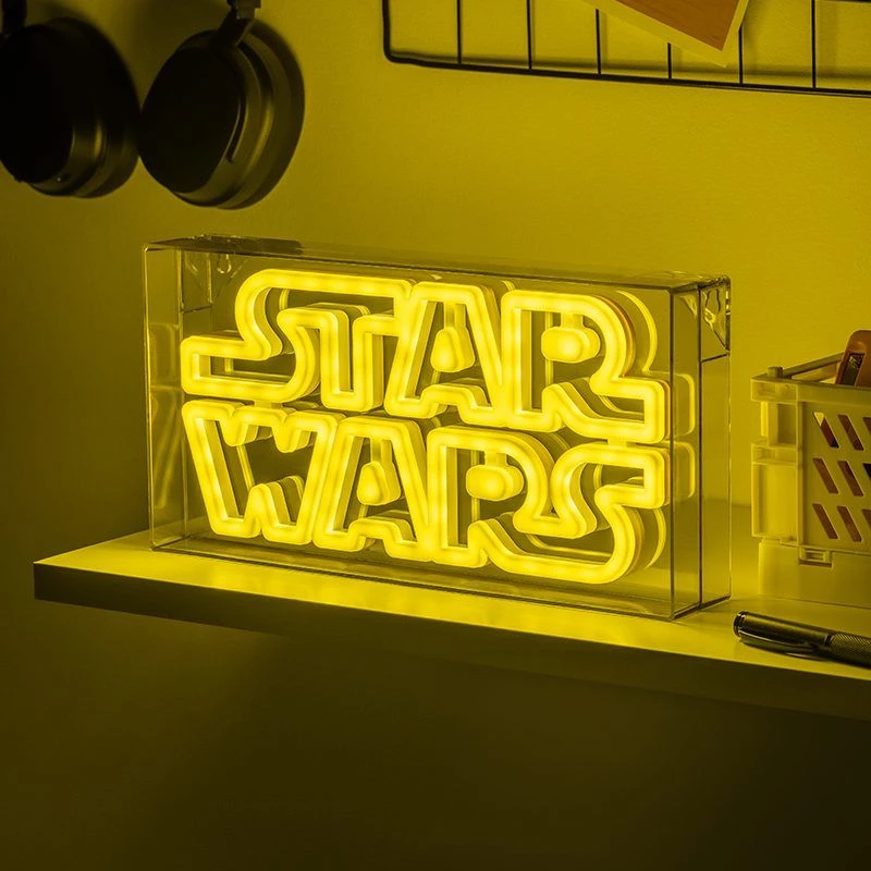 LED neoninis ženklas Paladone Star Wars dizainas PP13123SW – dekoratyvinis LED šviestuvas sienai ar lentynai