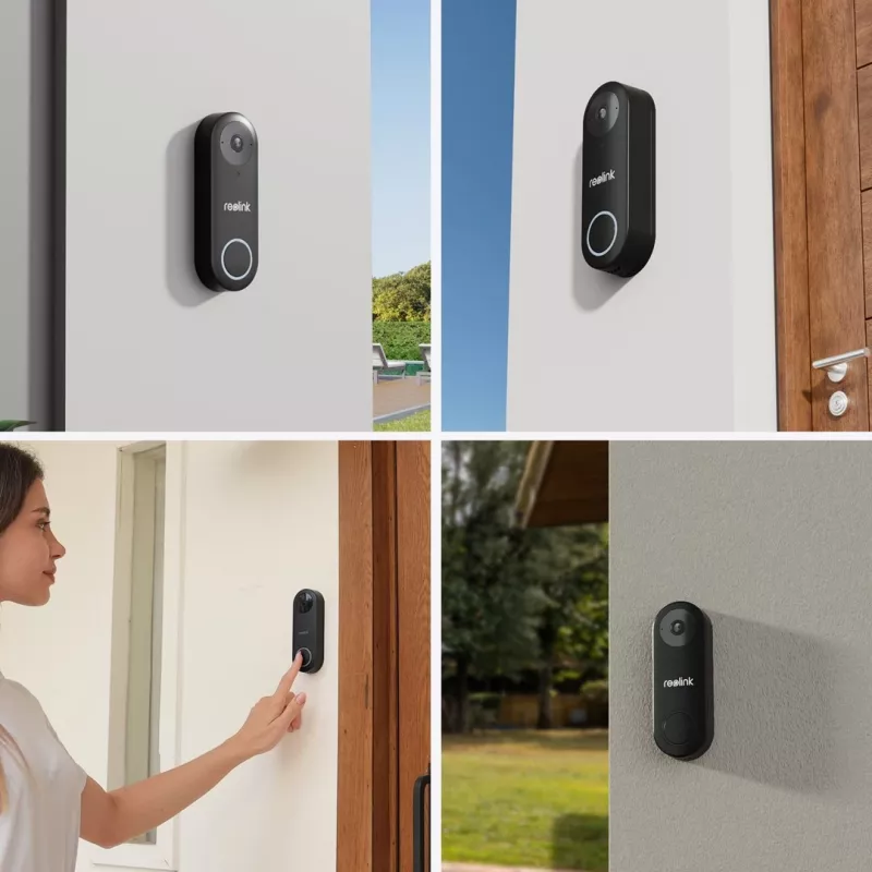 Reolink D340W vaizdo durų skambutis 5MP Wi-Fi asmens aptikimas dvipusis garsas