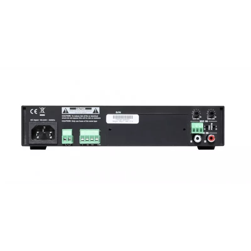 PA stiprintuvas Audac COM104 40W 70/100V juodas