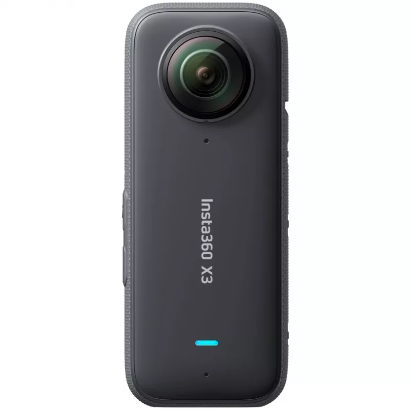 Veiksmo kamera Insta360 X3 — 72 MP, 5K Ultra HD (5760×2880), 100 kadrų/s, CMOS, Wi‑Fi, įmontuotas ekranas, MicroSD, 0.508 kg, juoda