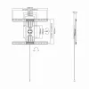 Sbox PLB-1246F Fiksuotas plokščiaekranis LED TV laikiklis 37-70 col., 50 kg