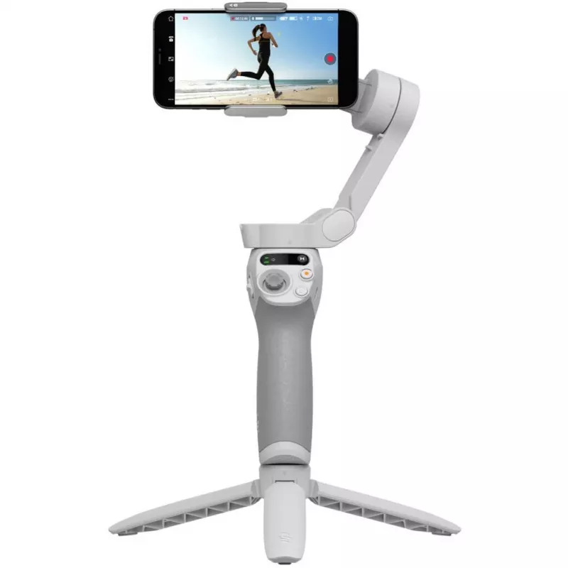 DJI OM SE gimbal pilkas Bluetooth su laikikliu telefonui ir dėklu, maks. apkrova 290 g