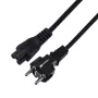 Maitinimo laidas SAVIO CL-67 1,2 m H03VV-F 3×0,75 mm² IEC C5 – CEE7/7 juodas