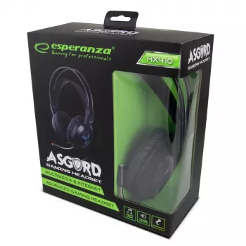 Ausinės žaidimams stereo su mikrofonu Asgard