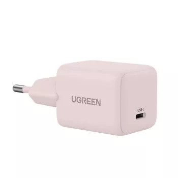 Maitinimo adapteris UGREEN X512 20 W USB-C PD greitasis įkrovimas, rožinis, 100–240 V įėjimas, 1× USB-C