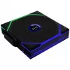 120 mm ARGB PWM belaidis korpuso ventiliatorius su LCD ekranu Lian Li UNI FAN TL