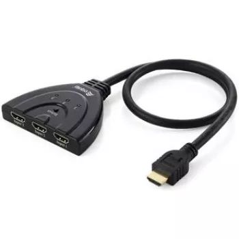 Equip 3x1 HDMI jungiklis, Full HD, 1920 x 1080 pikseliai, juodas