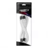 CableMod C-Series Pro ModMesh jungiamasis tiltinis kabelis - 8+8 kontaktų PCIe, baltas, 60 cm