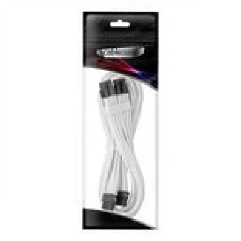 CableMod C-Series Pro ModMesh jungiamasis tiltinis kabelis - 8+8 kontaktų PCIe, baltas, 60 cm