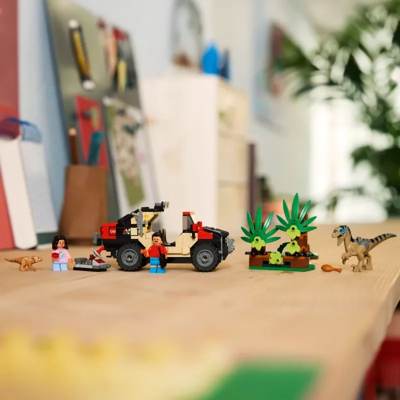 Konstruktorius LEGO Jurassic World 76972 Raptor Off-Road Escape, 285 dalių, 2 minifigūrėlės, nuo 6 metų
