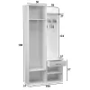 Topeshop GAR DUO BIEL entryway Spintelė
