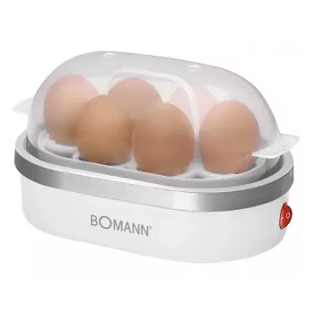 Kiaušinių virimo aparatas Bomann EK 5022 CB 6 kiaušinių 400 W sidabrinis permatomas baltas
