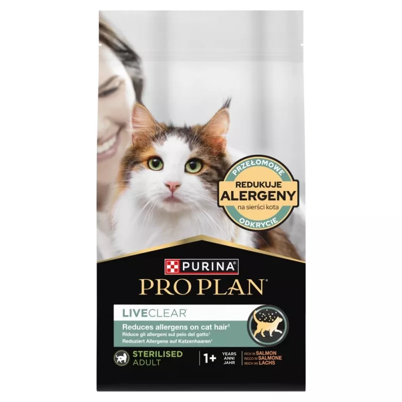 PURINA PRO PLAN LIVECLEAR STERILISED ADULT Rich in Salmon 1,4 kg
