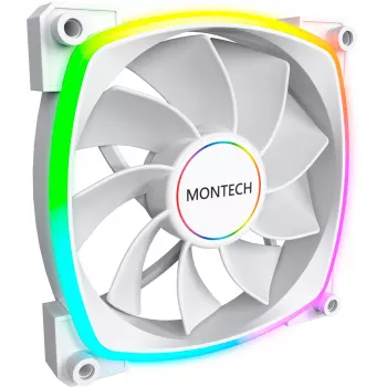 Montech RX140 PWM 140 mm ARGB korpuso ventiliatorius - Baltas
