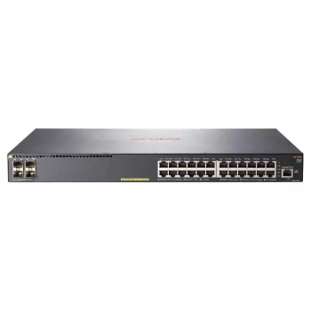 HP Enterprise Aruba 2540 24G PoE 4SFP jungiklis — 24× Gigabit PoE prievadai, 4× SFP aukštupio lizdai