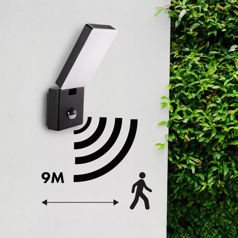 LED prožektorius MACLEAN MCE516 10W su PIR judesio jutikliu, 800 lm
