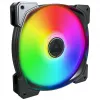 Korpuso ventiliatorius Montech HP140 ARGB PWM 140 mm (3 vnt. pakuotė)