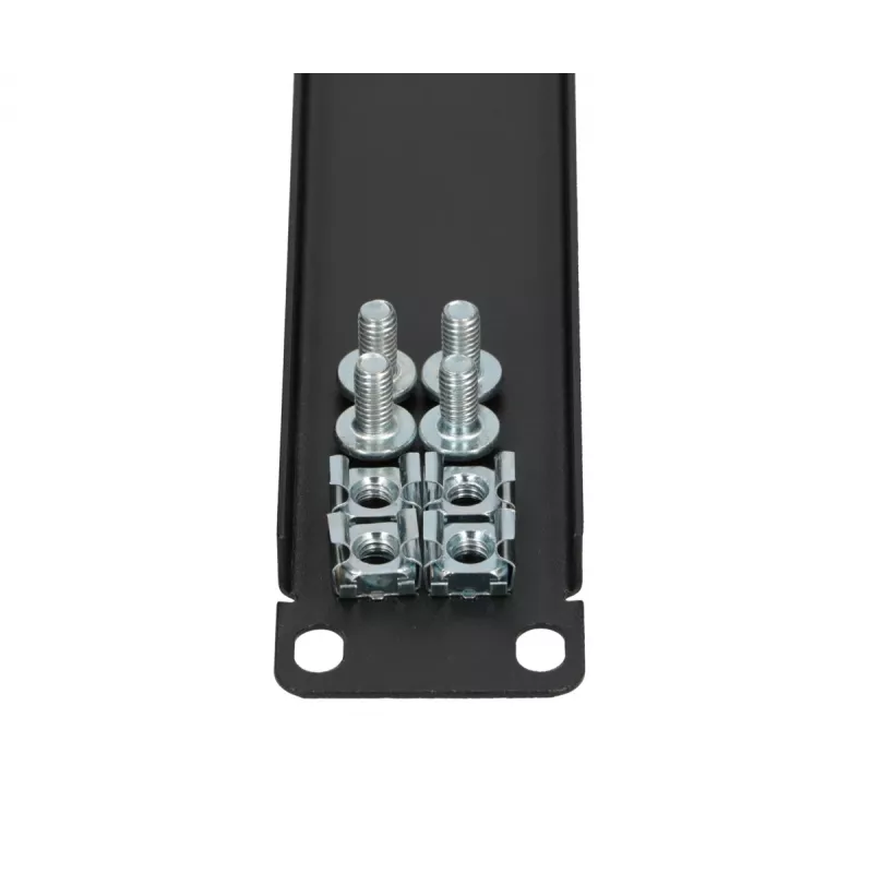 Extralink Front Blank Panel 1U 19 colio juodas plieninis užpildymo skydelis