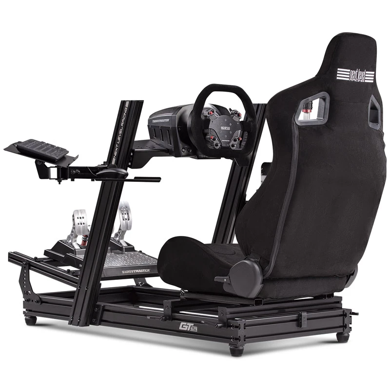 Next Level Racing NLR-E019 Elite Black Edition – reguliuojamas stalčius klaviatūrai ir pelei po stalu