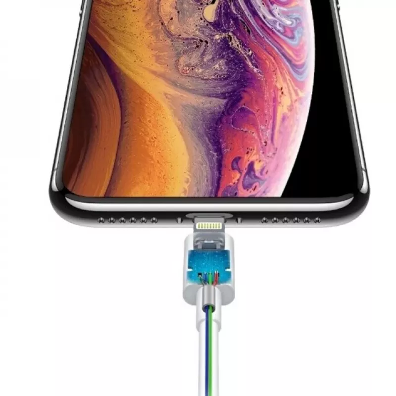 Devia Smart Series PD USB-C į Lightning kabelis 120EC1060001, 18 W, MFi, 1,5 m, baltas