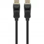 Kabelis DisplayPort Kištukas > DisplayPort Kištukas, 8K / 144Hz (juodas, 2 metrai, 54 Gbit/s, DisplayPort 2.0 / 2.1)