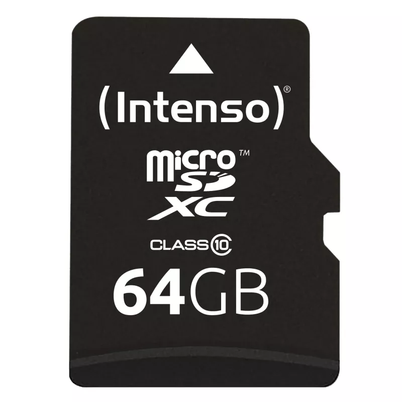 Intenso 64GB microSDXC Class 10 atminties kortelė