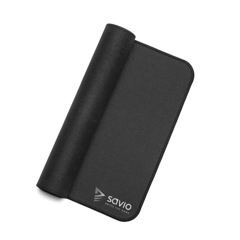 Pelės kilimėlis SAVIO Black Edition Precision Control XL – 900×400×3 mm, audinio paviršius, guminis pagrindas, apsiūti kraštai