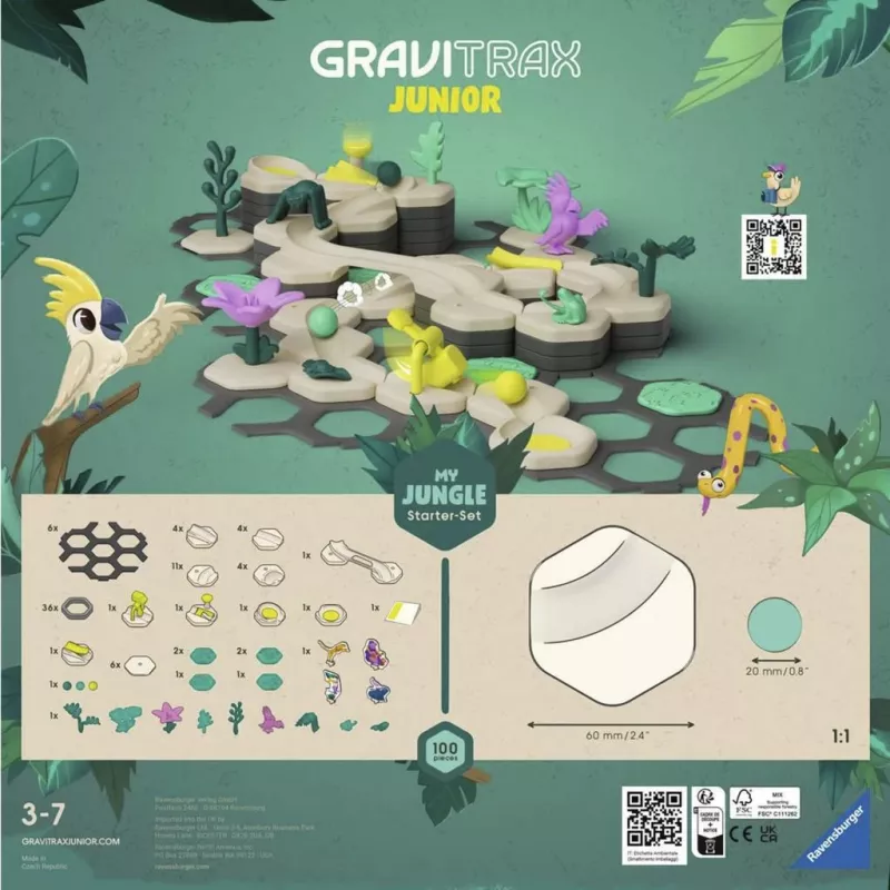 Ravensburger 27499 rutuliukų rinkinys, skirtas GraviTrax Junior sistemai