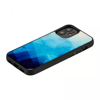 iKins apsauginis dėklas Apple iPhone 12 mini — mėlynas ežeras su juodais akcentais