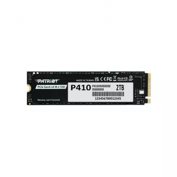Kietojo kūno diskas PATRIOT P410 2 TB M.2 NVMe, 2000 GB, M.2 formos faktorius