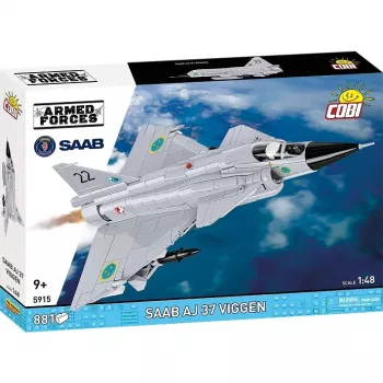 Cobi blokelių rinkinys Saab AJ 37 Viggen, 881 detalės