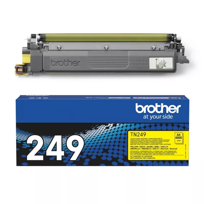 Tonerių kasetė Brother TN-249Y geltona 3000 puslapių
