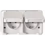 MERTEN SCHUKO-Doppel-Steckdose mit BRS polarweiss AQUASTAR MEG2320-8019 MEG2320-8019 (MEG2320-8019)