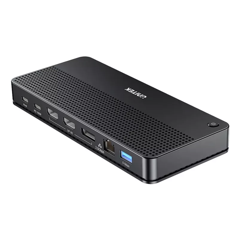 Docking stotelė UNITEK D1104A01 USB4 laidinė 100W Power Delivery