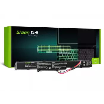 Baterija Green Cell AS77, skirta ASUS nešiojamiesiems kompiuteriams – Li-Ion 15 V, 2200 mAh, 4 elementai, juoda
