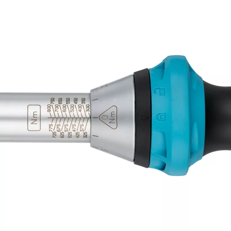 HAZET 5145-3CT – Mechaninis sukimo momento veržliaraktis su spragtelėjimu – 3/4 colio – 300–800 Nm – 3% – Juoda/Mėlyna