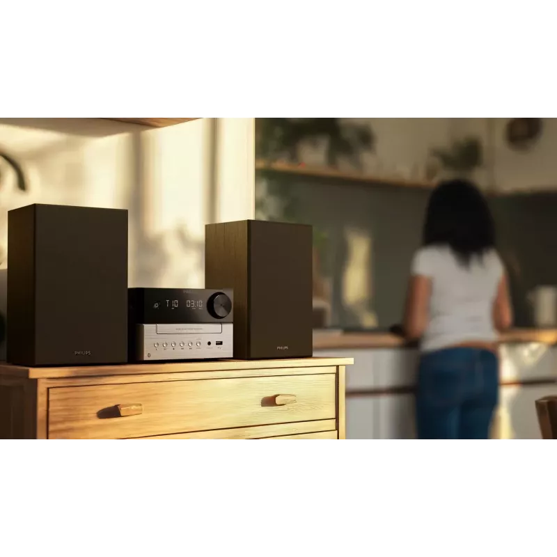 Philips TAM3205M2 namų garso mikro sistema 20 W juoda, sidabrinė