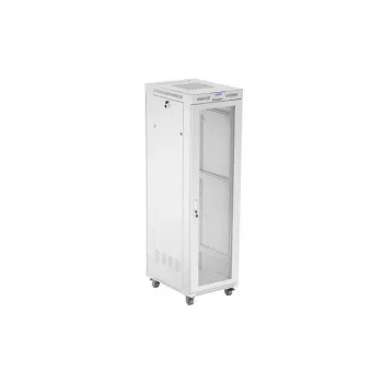 Stovo spinta LANBERG FF01-6842-23SL 42U 600x800 mm tinklinės priekinės ir galinės durys
