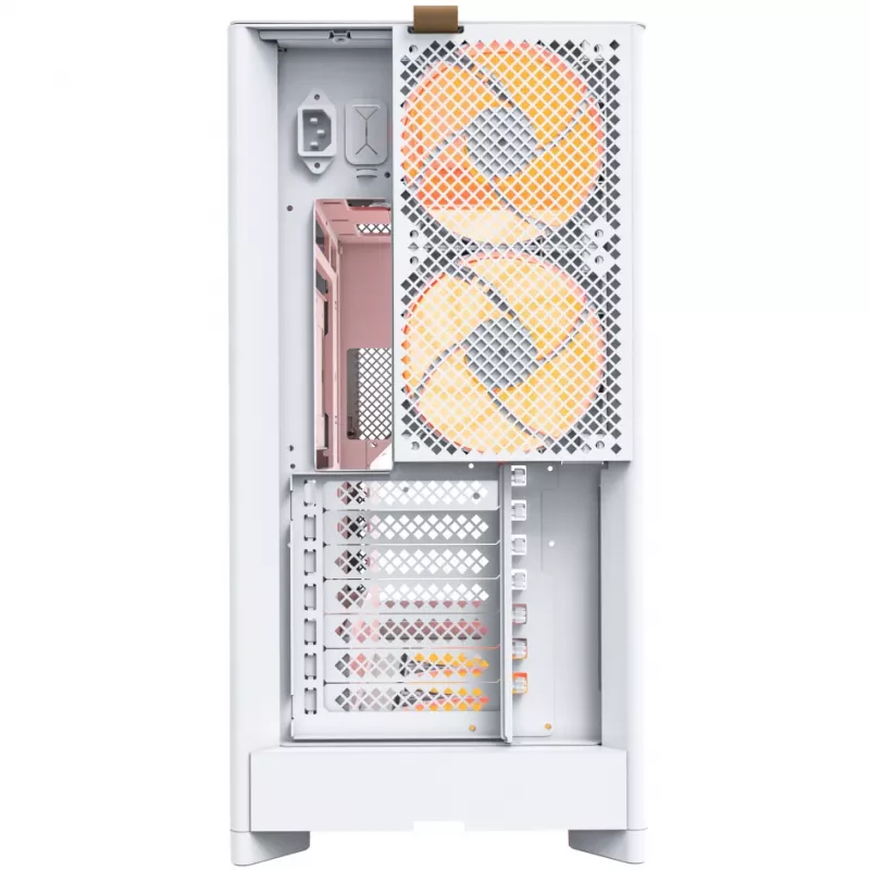Korpusas Montech HS02 PRO Midi Tower baltas