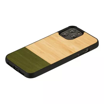 Apsauginis dėklas Man and Wood iPhone 12 / 12 Pro — bambuko miškas juodas