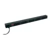 APC RACK PDU BASIC ZERO U 10A 230V maitinimo paskirstymo blokas (PDU) su 15 C13 lizdų, 0U, juodas